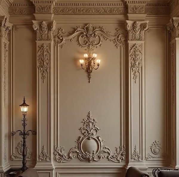 Mẫu phào chỉ PU tân cổ điển trong ứng dụng thực tế - Mẫu 3