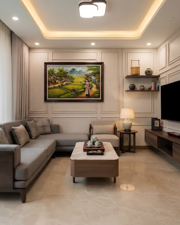 Phòng khách sang trọng hiện đại